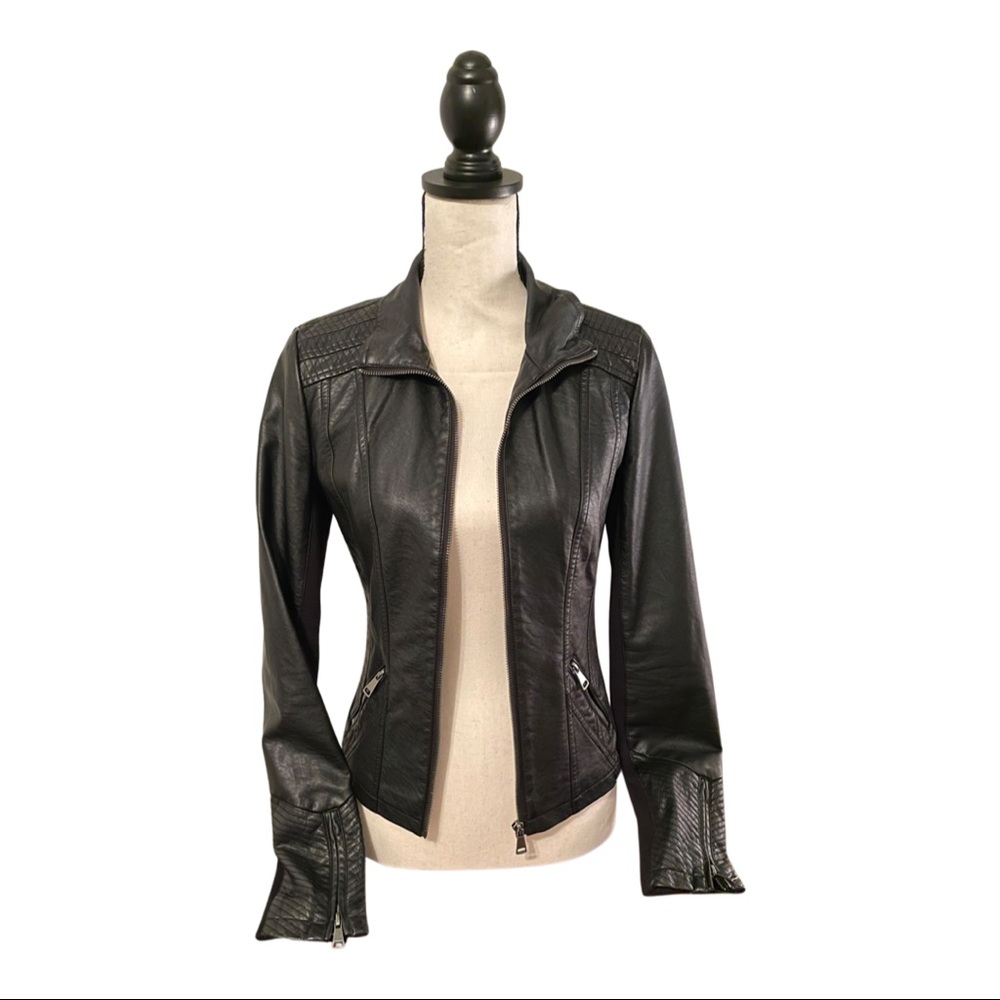 Black Faux Leather Jacket